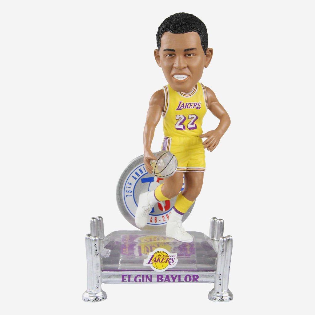 Elgin Baylor Los Angeles Lakers 75th Anniversary Bobblehead FOCO - FOCO.com