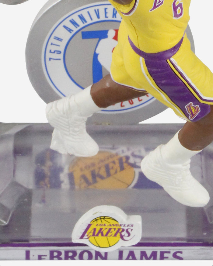 LeBron James Los Angeles Lakers 75th Anniversary Bobblehead FOCO - FOCO.com