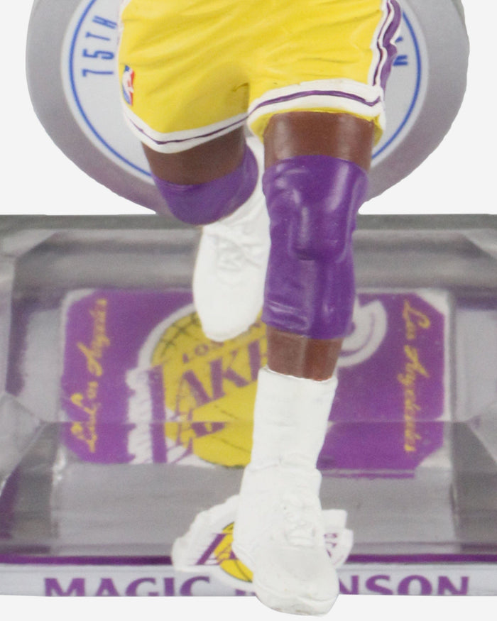 Magic Johnson Los Angeles Lakers 75th Anniversary Bobblehead FOCO - FOCO.com