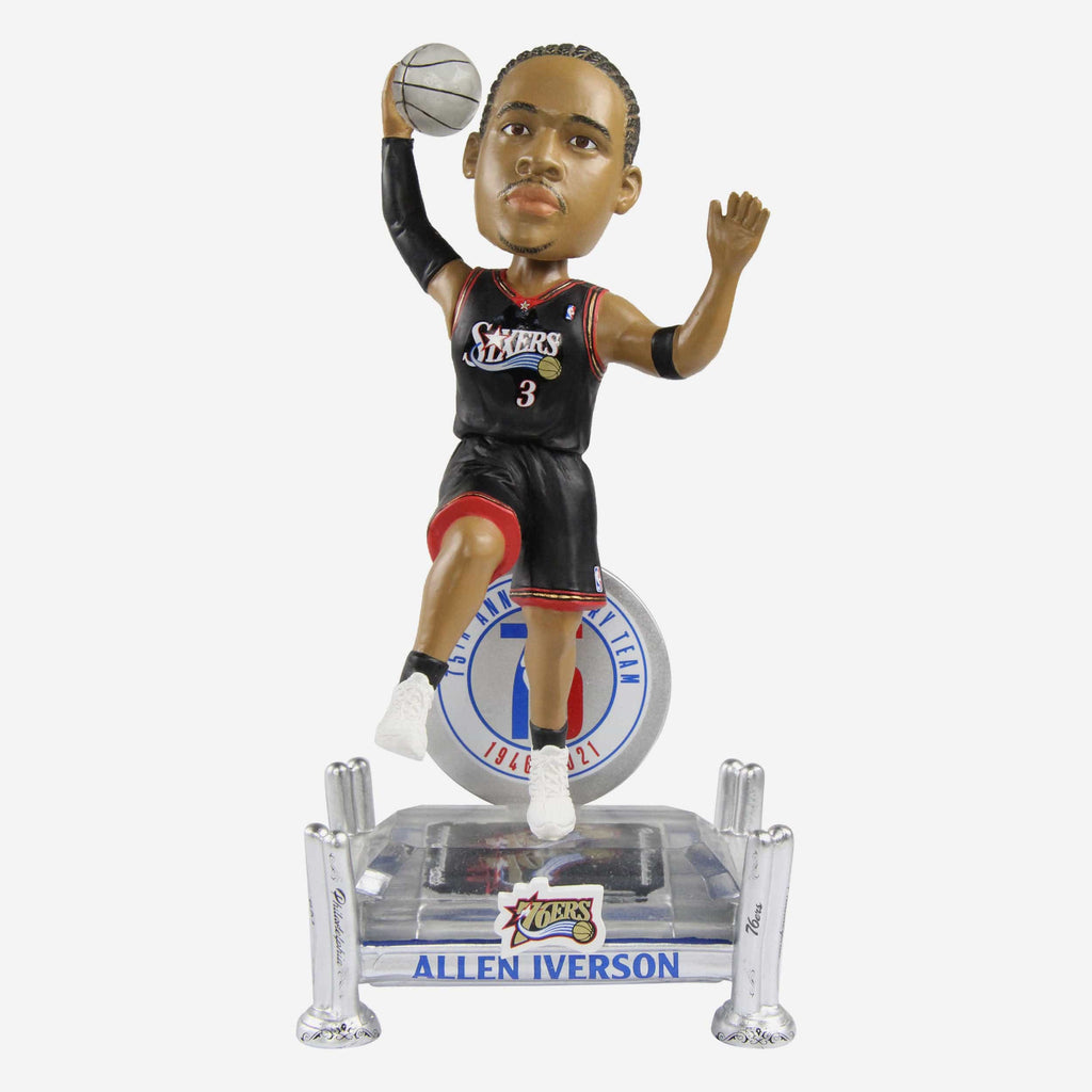 Allen Iverson Philadelphia 76ers 75th Anniversary Bobblehead FOCO - FOCO.com