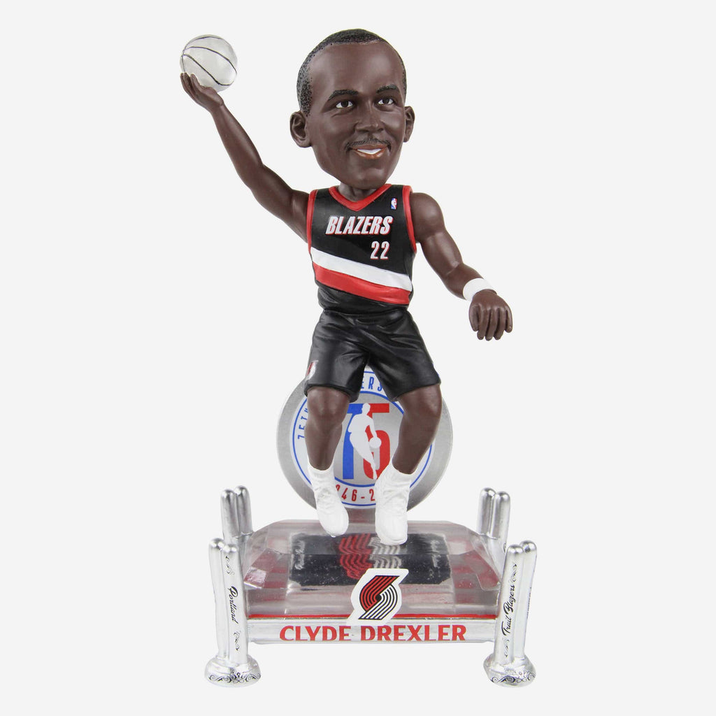 Clyde Drexler Portland Trail Blazers 75th Anniversary Bobblehead FOCO - FOCO.com