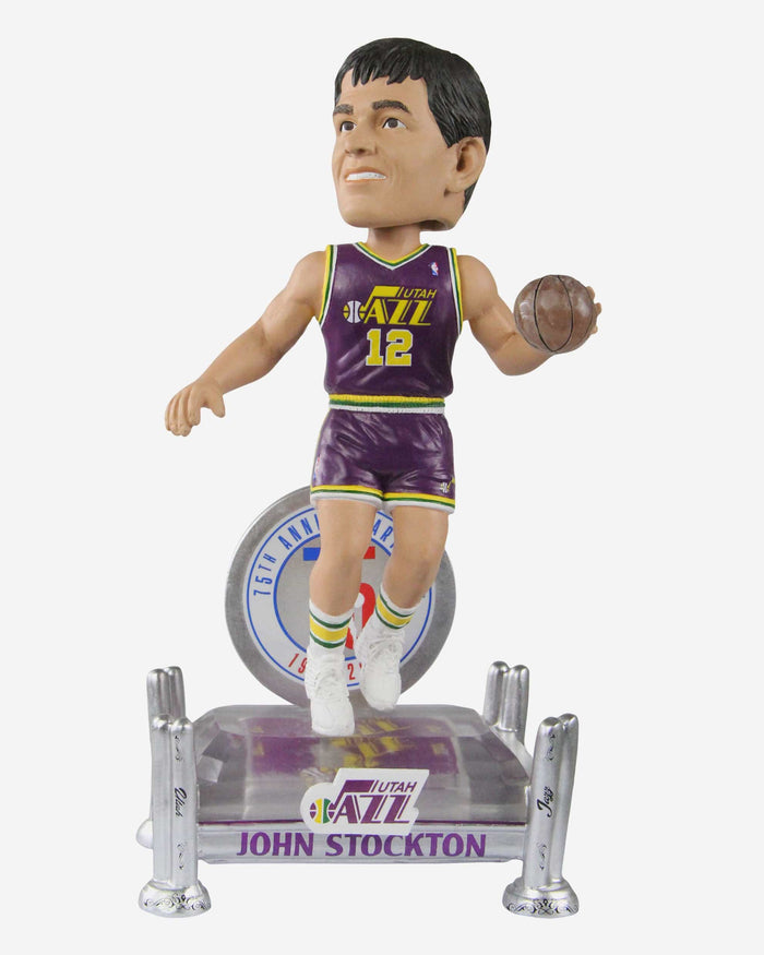 John Stockton Utah Jazz 75th Anniversary Bobblehead FOCO - FOCO.com