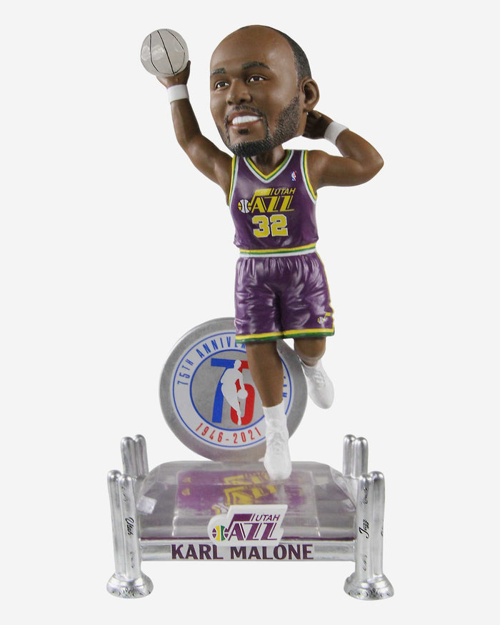 Karl Malone Utah Jazz 75th Anniversary Bobblehead FOCO - FOCO.com