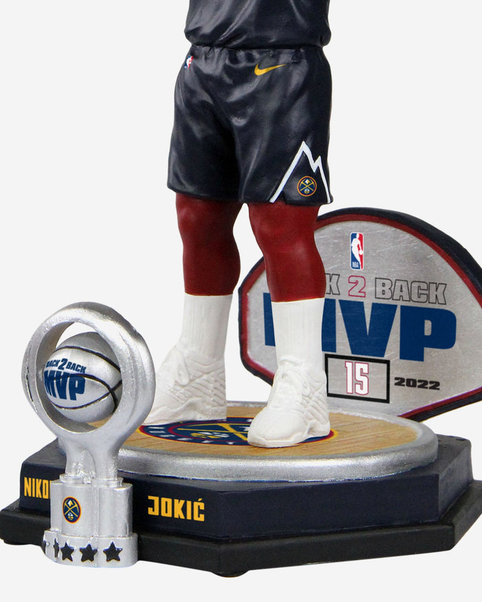 Nikola Jokic Denver Nuggets Back to Back NBA MVP Bobblehead FOCO - FOCO.com