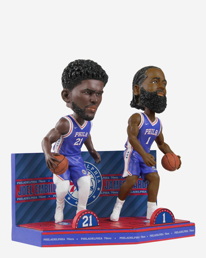 Joel Embiid & James Harden Philadelphia 76ers Bobblemate Dual Bobblehead FOCO - FOCO.com