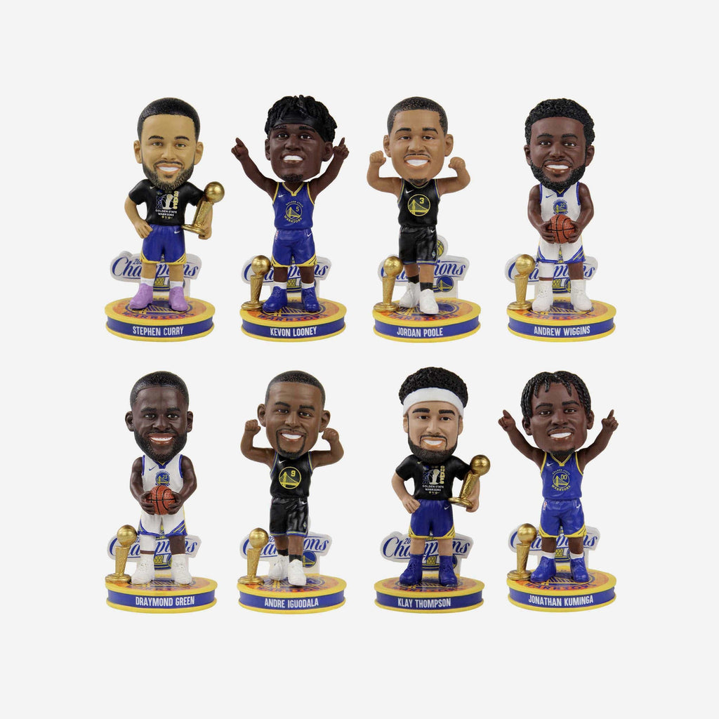 Golden State Warriors 2022 NBA Champions Mini Bobblehead Boxed Set FOCO - FOCO.com