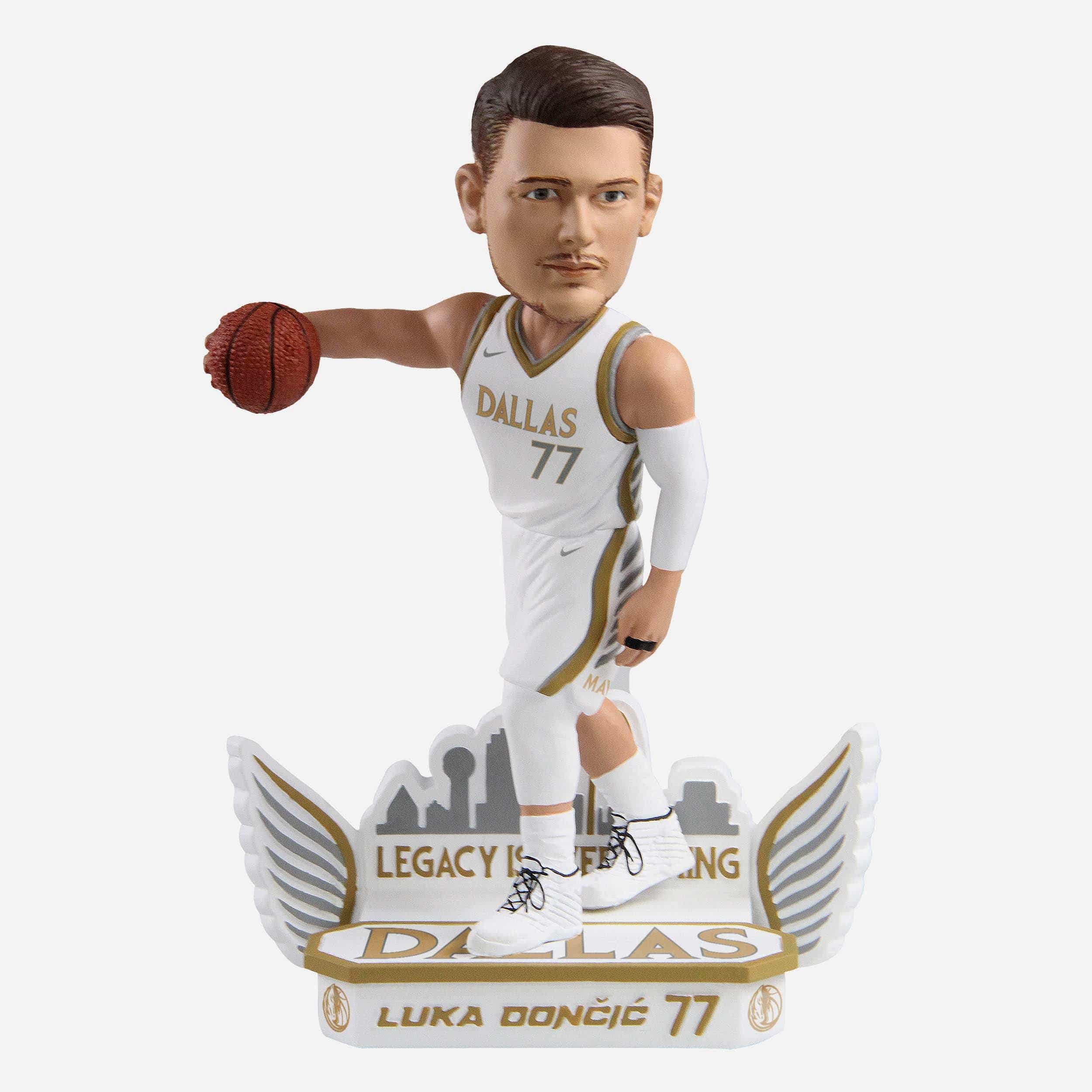 Luka Dončić Dallas Mavericks City Edition Jersey Bobblehead