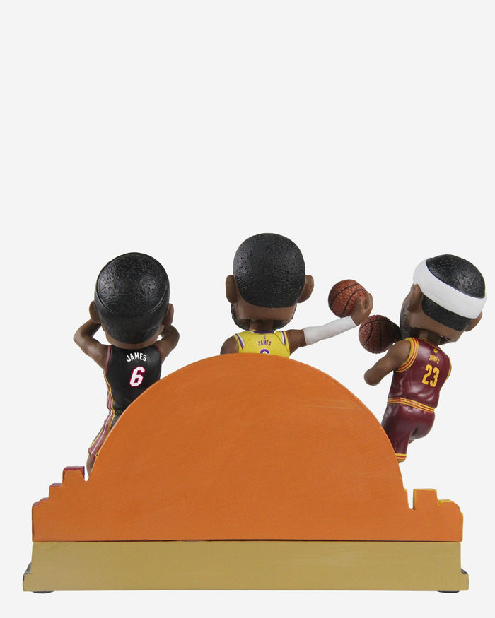 LeBron James Los Angeles Lakers Points Rebounds & Assists Milestone Triple Bobblehead FOCO - FOCO.com