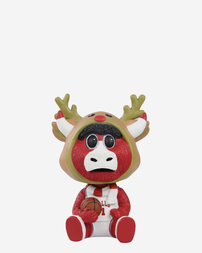 Benny The Bull Chicago Bulls Christmas Mascot Bobble Bro Mini Bobblehead FOCO - FOCO.com