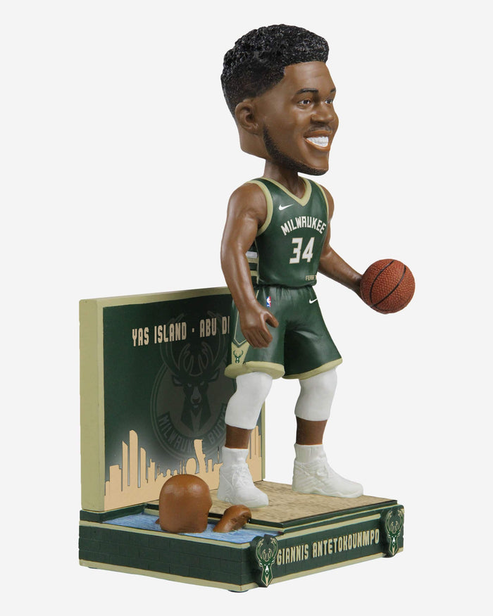 Giannis Antetokounmpo Milwaukee Bucks NBA Abu Dhabi Games 2022 Bobblehead FOCO - FOCO.com