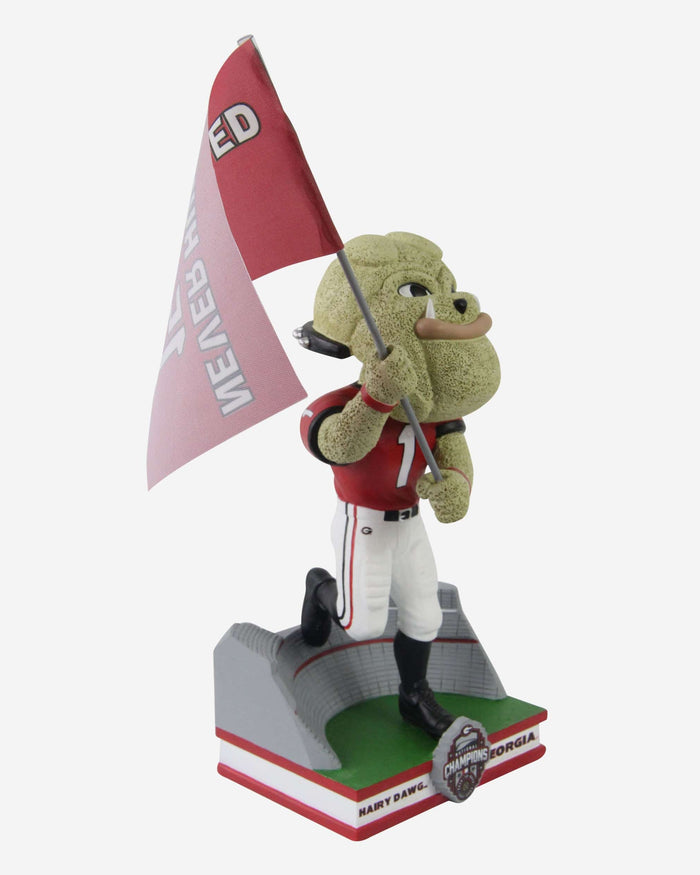 Hairy Dawg Georgia Bulldogs 2022 Football National Champions Never Hunted Mascot Bobblehead FOCO - FOCO.com