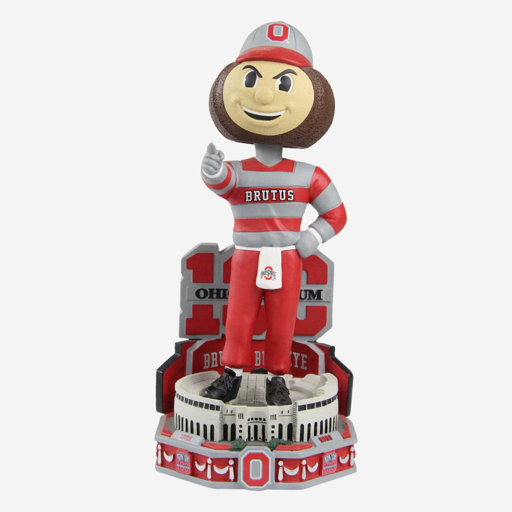 Brutus Buckeye Ohio State Buckeyes Stadium 100th Anniversary Mascot Bobblehead FOCO - FOCO.com