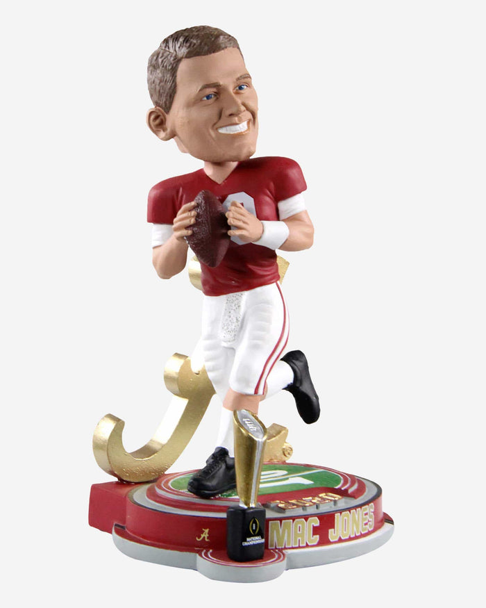 Mac Jones Alabama Crimson Tide 2020 National Championship Trophy Stadium Bobblehead FOCO - FOCO.com