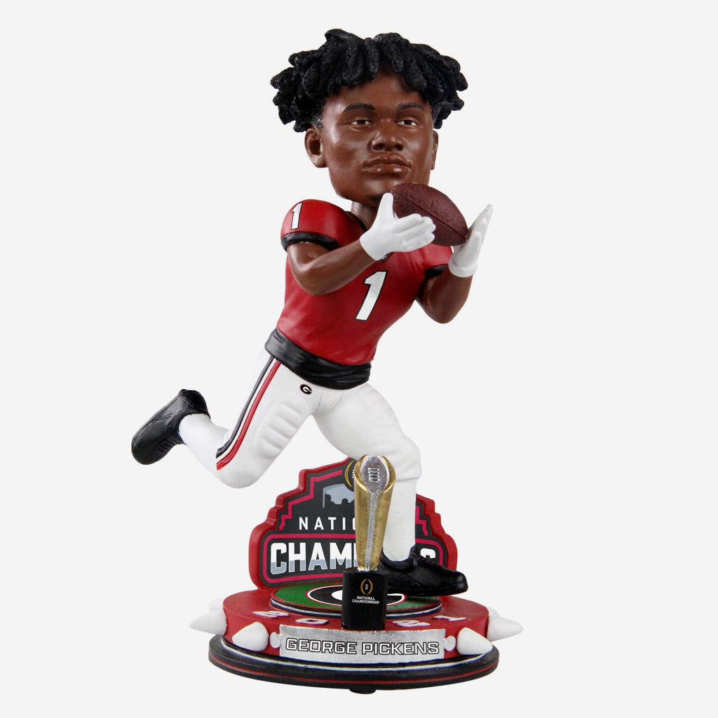 George Pickens Georgia Bulldogs 2021 Football National Champions Trophy Stadium Bobblehead FOCO - FOCO.com