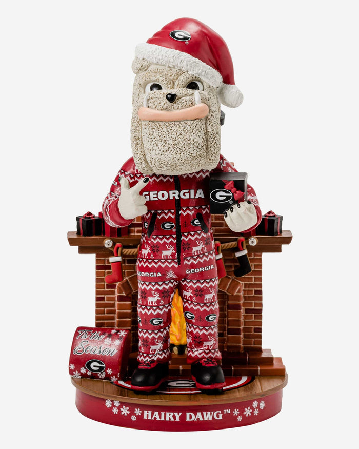 Hairy Dawg Georgia Bulldogs Holiday Mascot Bobblehead FOCO - FOCO.com