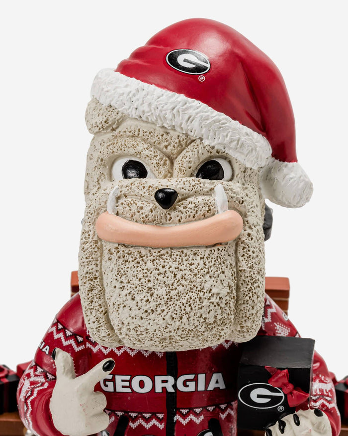 Hairy Dawg Georgia Bulldogs Holiday Mascot Bobblehead FOCO - FOCO.com