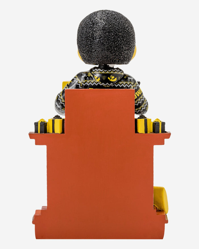 Herky The Hawk Iowa Hawkeyes Holiday Mascot Bobblehead FOCO - FOCO.com