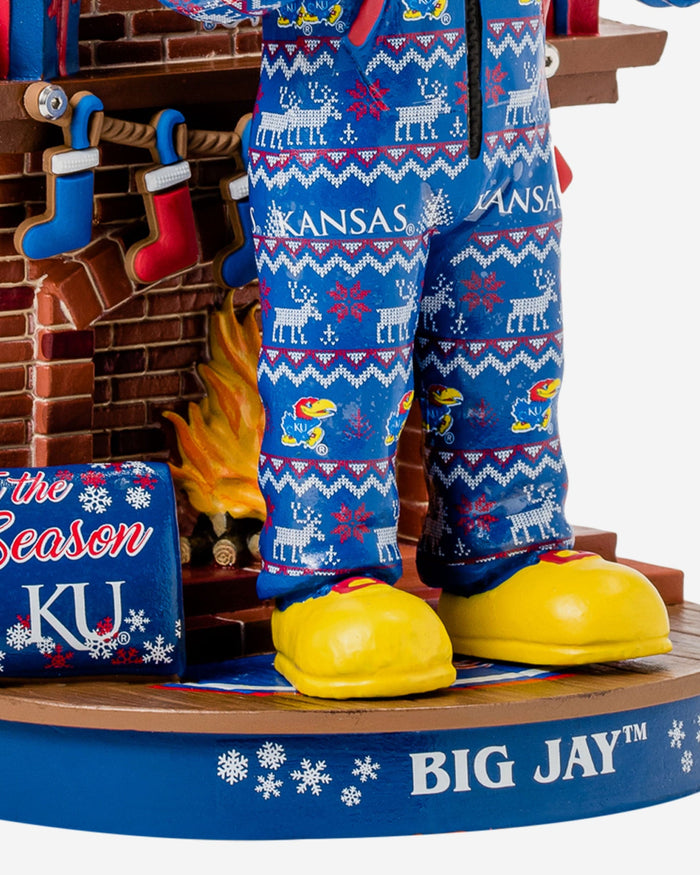 Big Jay Kansas Jayhawks Holiday Mascot Bobblehead FOCO - FOCO.com