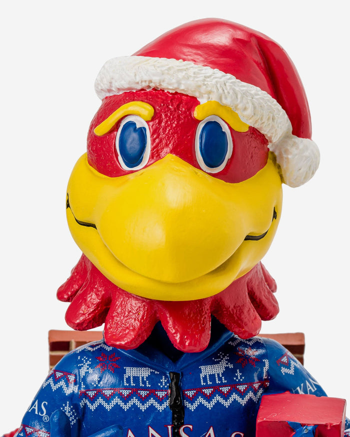 Big Jay Kansas Jayhawks Holiday Mascot Bobblehead FOCO - FOCO.com