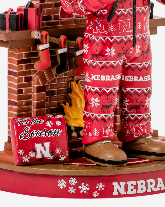 Herbie Husker Nebraska Cornhuskers Holiday Mascot Bobblehead FOCO - FOCO.com