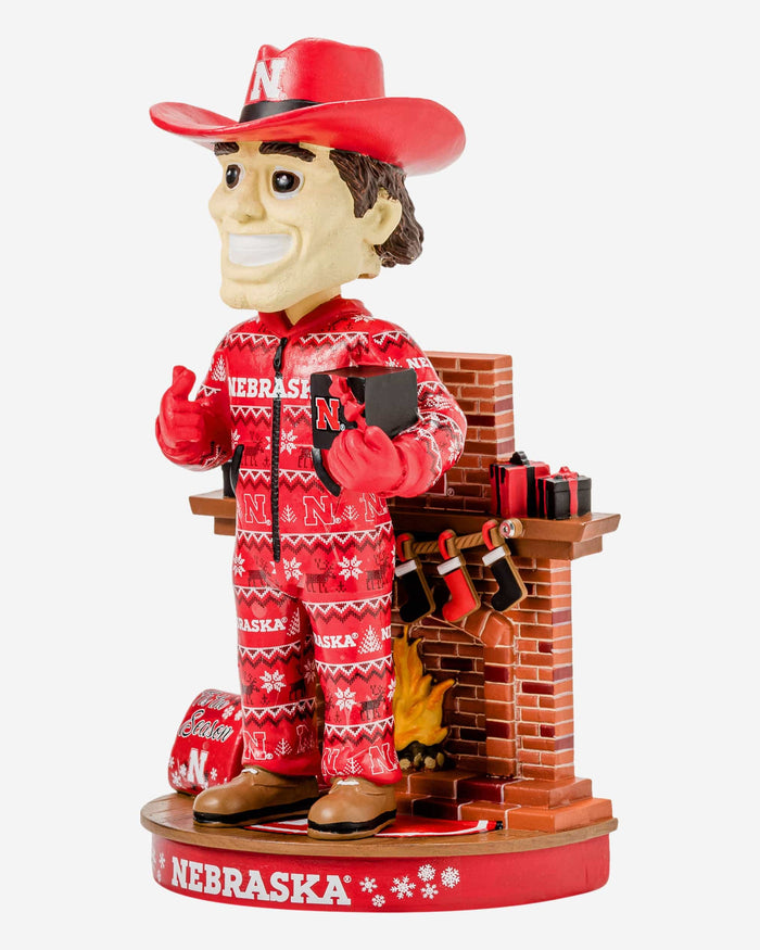 Herbie Husker Nebraska Cornhuskers Holiday Mascot Bobblehead FOCO - FOCO.com
