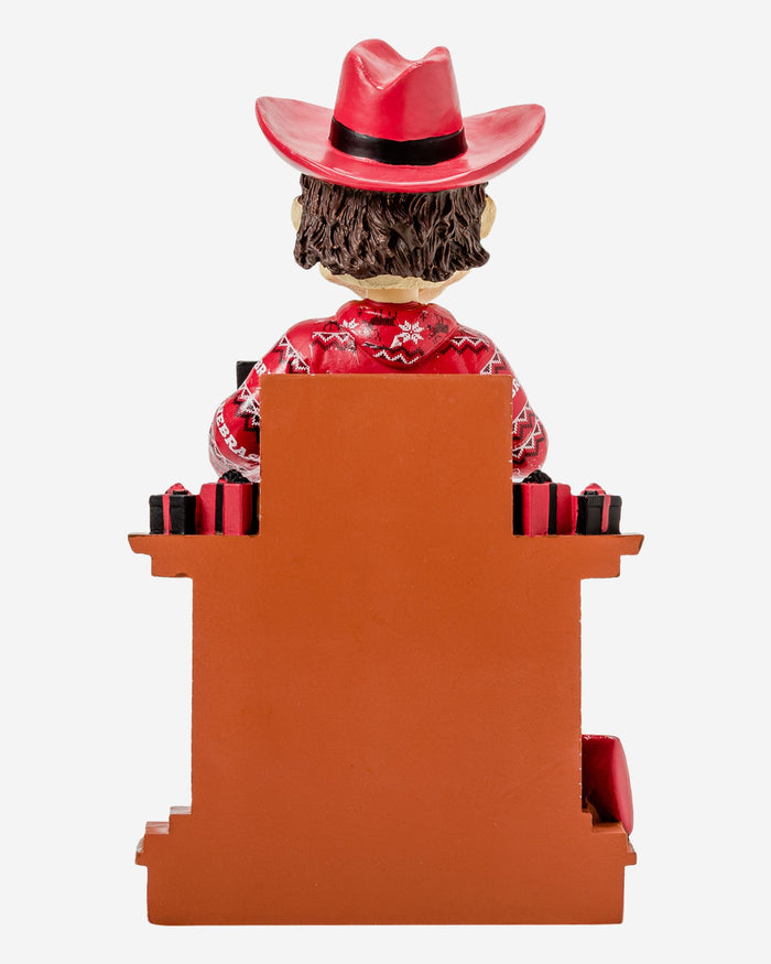 Herbie Husker Nebraska Cornhuskers Holiday Mascot Bobblehead FOCO - FOCO.com