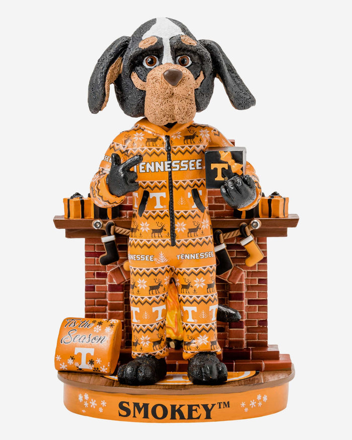 Smokey Tennessee Volunteers Holiday Mascot Bobblehead FOCO - FOCO.com