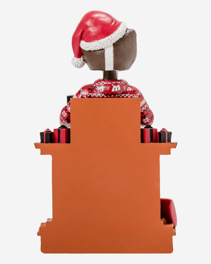 Bucky Badger Wisconsin Badgers Holiday Mascot Bobblehead FOCO - FOCO.com