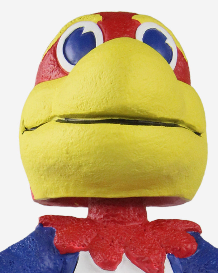Big Jay Kansas Jayhawks 4x Men's Basketball National Champions Trophy Mascot Bobblehead FOCO - FOCO.com