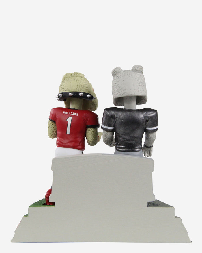Hairy Dawg Georgia Bulldogs 2022 Football National Champions Between the Hedges Then and Now Mascot Bobblehead FOCO - FOCO.com