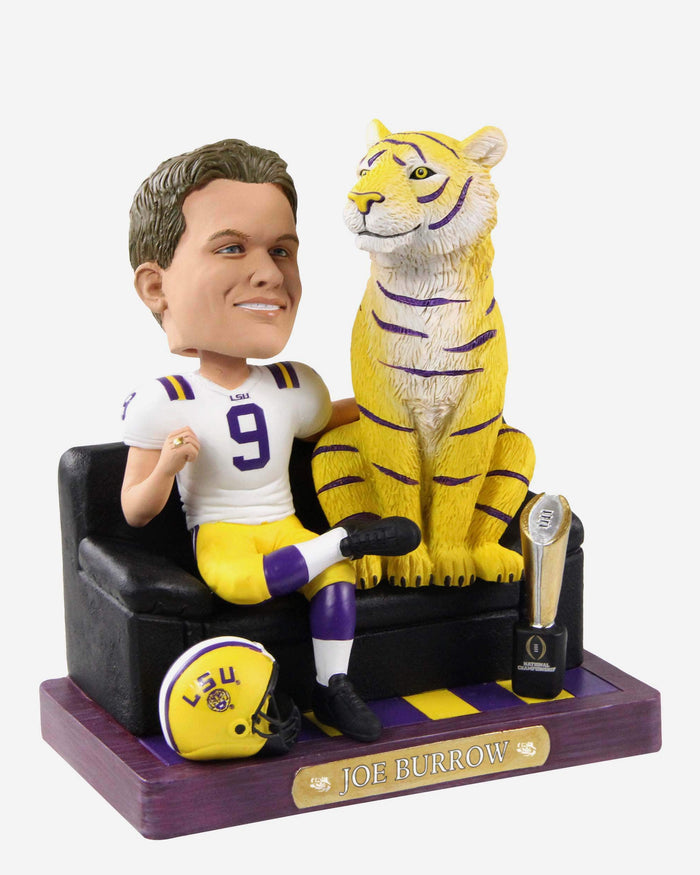 Joe Burrow LSU Tigers 2019 Football National Champions Bobblehead FOCO - FOCO.com