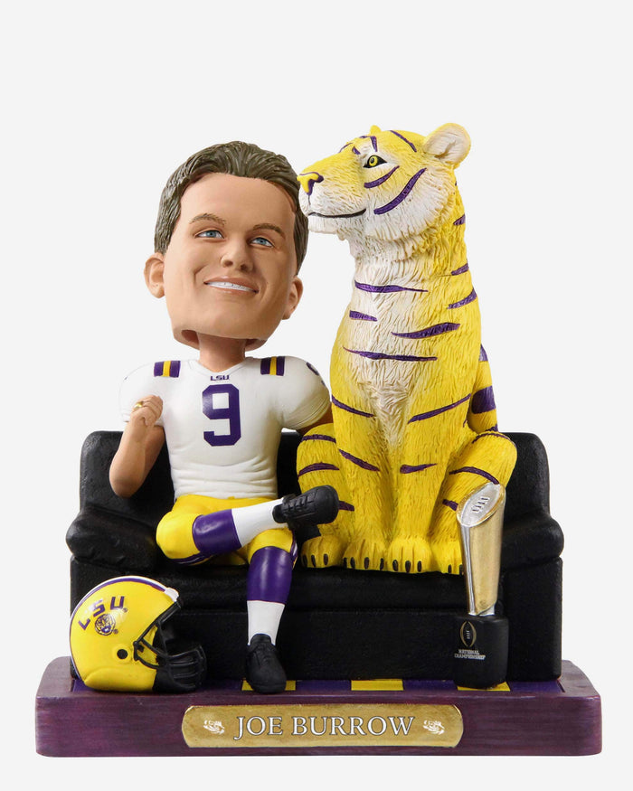 Joe Burrow LSU Tigers 2019 Football National Champions Bobblehead FOCO - FOCO.com