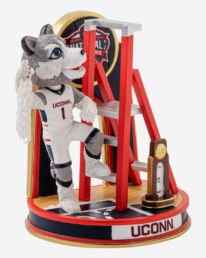 Jonathan The Husky UConn Huskies 2014 Mens Basketball National Champions Cutting The Net Mascot Mini Bobblehead Scene FOCO - FOCO.com