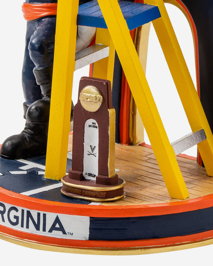 Cavman Virginia Cavaliers 2019 Mens Basketball National Champions Cutting The Net Mascot Mini Bobblehead Scene FOCO - FOCO.com
