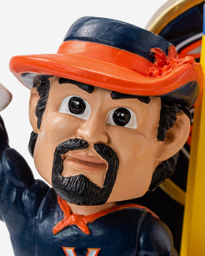 Cavman Virginia Cavaliers 2019 Mens Basketball National Champions Cutting The Net Mascot Mini Bobblehead Scene FOCO - FOCO.com