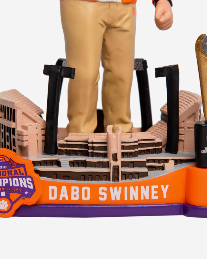 Dabo Swinney Clemson Tigers Stadium Base Championship Bobblehead FOCO - FOCO.com