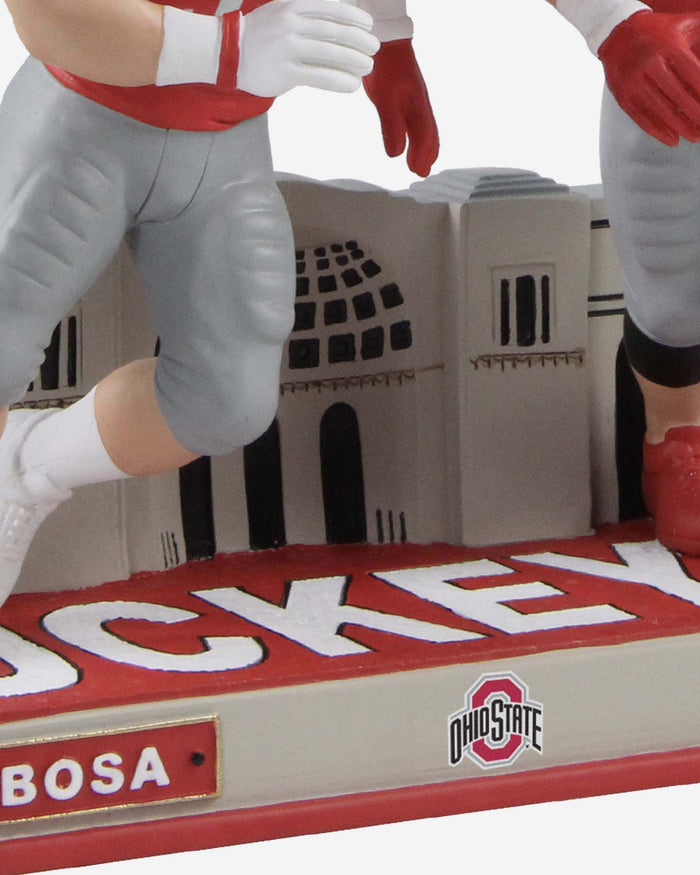 Nick Bosa & Joey Bosa Ohio State Buckeyes Dual Bobblehead FOCO - FOCO.com