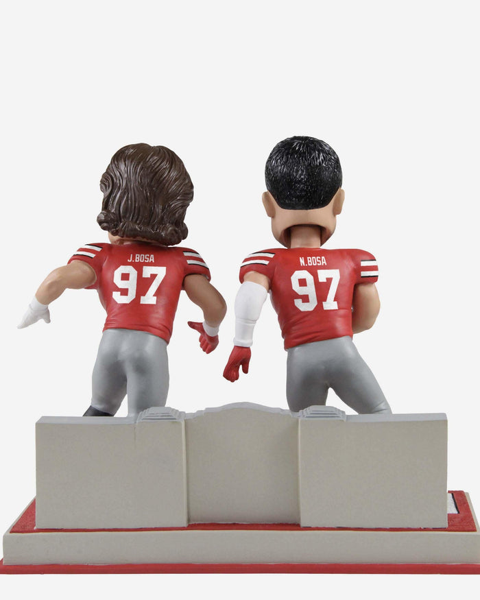 Nick Bosa & Joey Bosa Ohio State Buckeyes Dual Bobblehead FOCO - FOCO.com