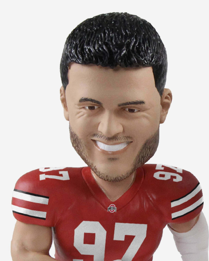 Nick Bosa & Joey Bosa Ohio State Buckeyes Dual Bobblehead FOCO - FOCO.com