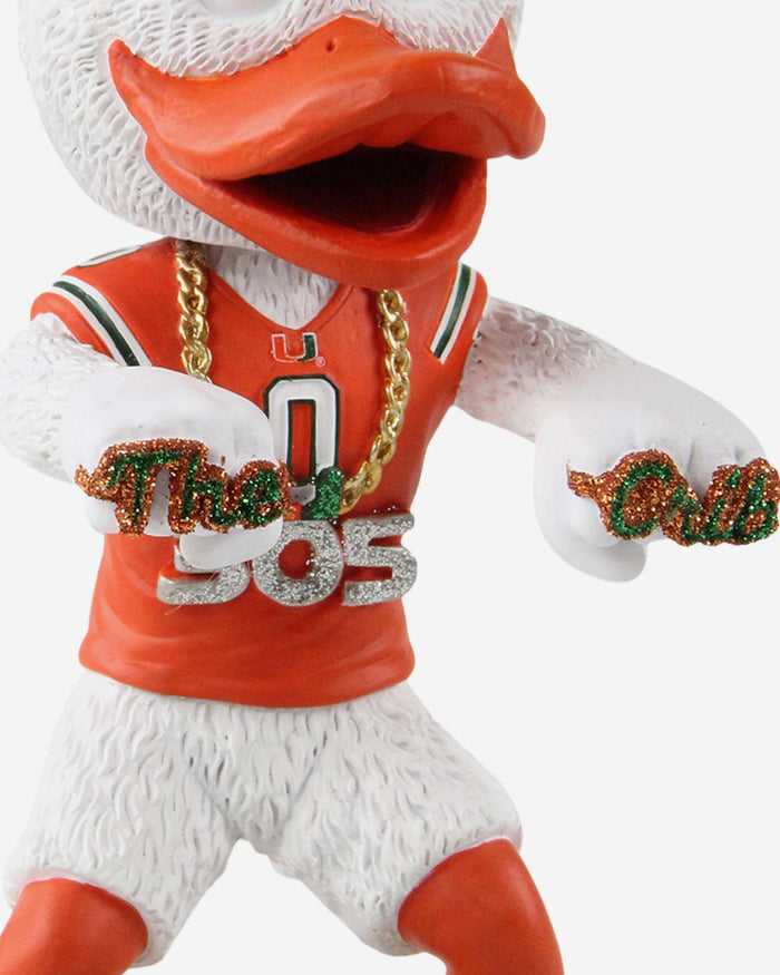 Sebastian Miami Hurricanes Touchdown Rings Bobblehead FOCO - FOCO.com