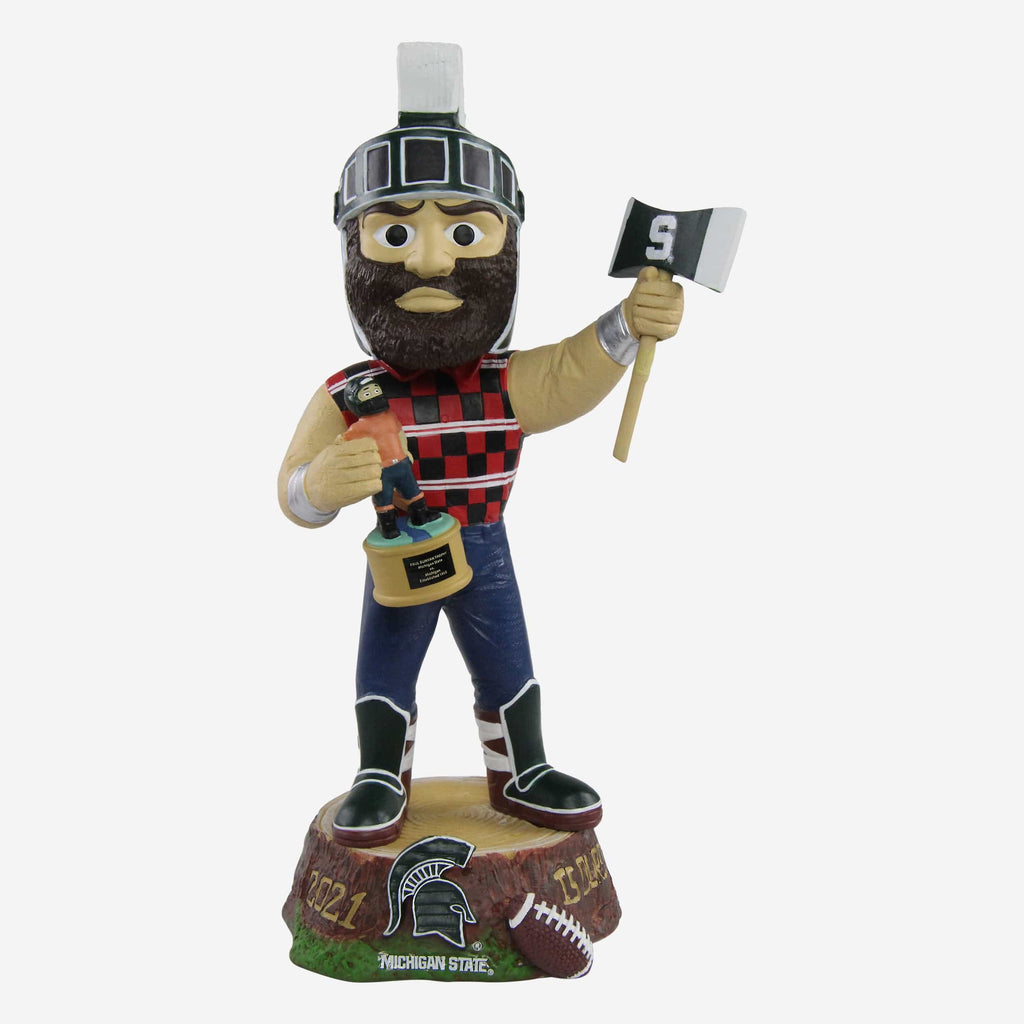 Michigan State Spartans Paul Bunyan Mascot Bobblehead FOCO - FOCO.com