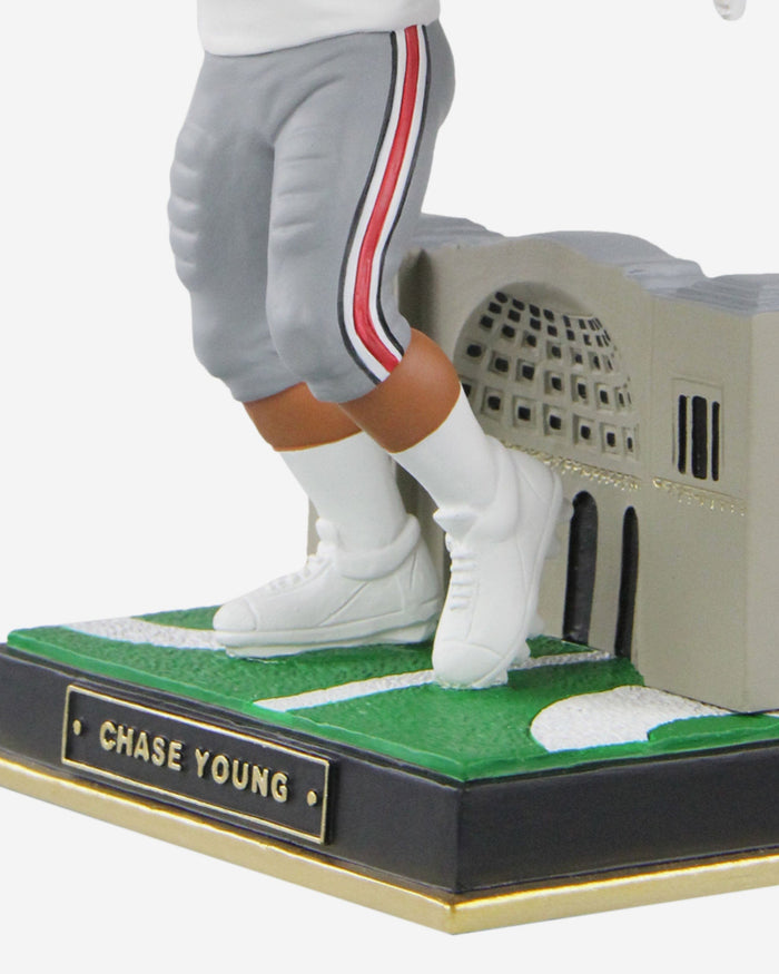Chase Young Ohio State Buckeyes White Jersey Gate Series Bobblehead FOCO - FOCO.com