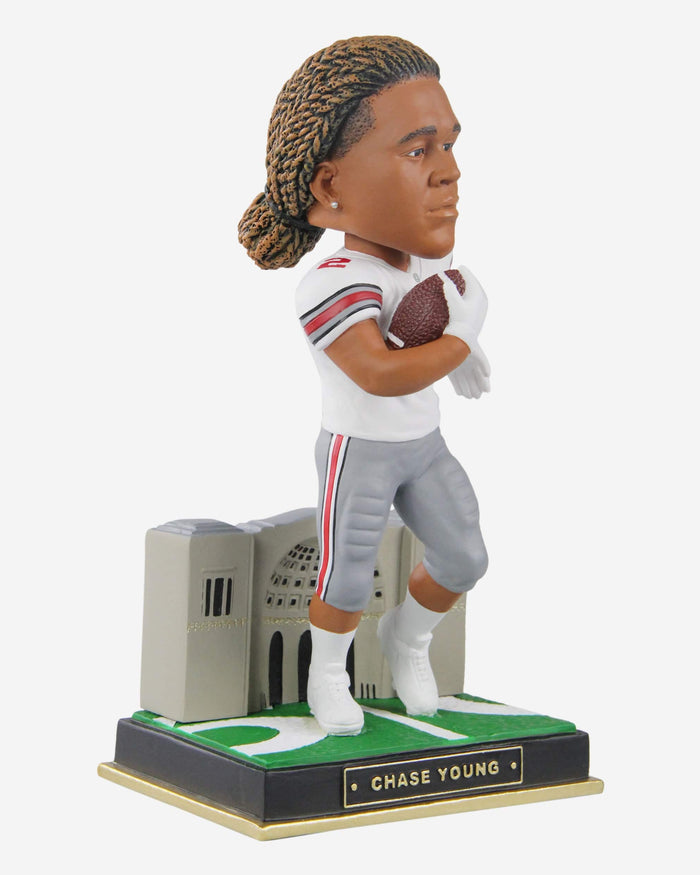 Chase Young Ohio State Buckeyes White Jersey Gate Series Bobblehead FOCO - FOCO.com