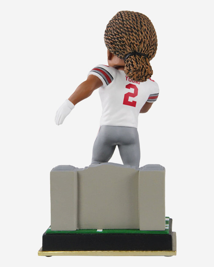 Chase Young Ohio State Buckeyes White Jersey Gate Series Bobblehead FOCO - FOCO.com