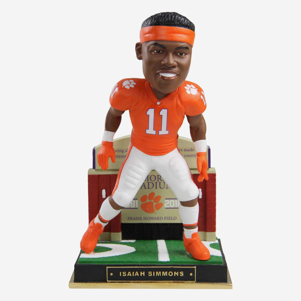 Isaiah Simmons Clemson Tigers Gates Series Bobblehead FOCO - FOCO.com