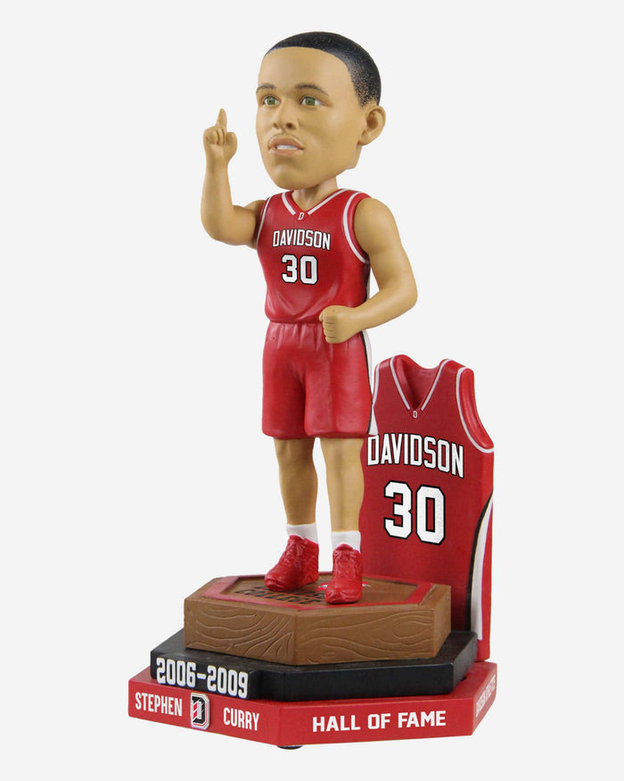 Steph Curry Davidson Wildcats Jersey Retirement Bobblehead FOCO - FOCO.com