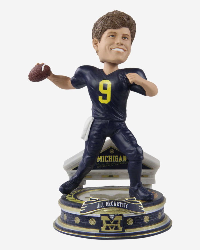 JJ McCarthy Michigan Wolverines Football Student Athlete Bobblehead FOCO - FOCO.com
