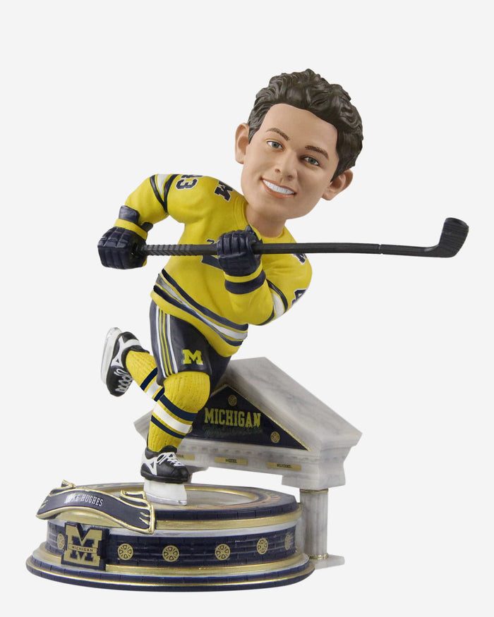 Luke Hughes Michigan Wolverines Hockey Student Athlete Bobblehead FOCO - FOCO.com