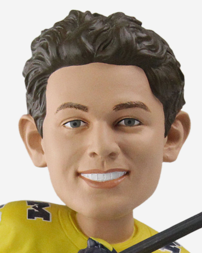 Luke Hughes Michigan Wolverines Hockey Student Athlete Bobblehead FOCO - FOCO.com