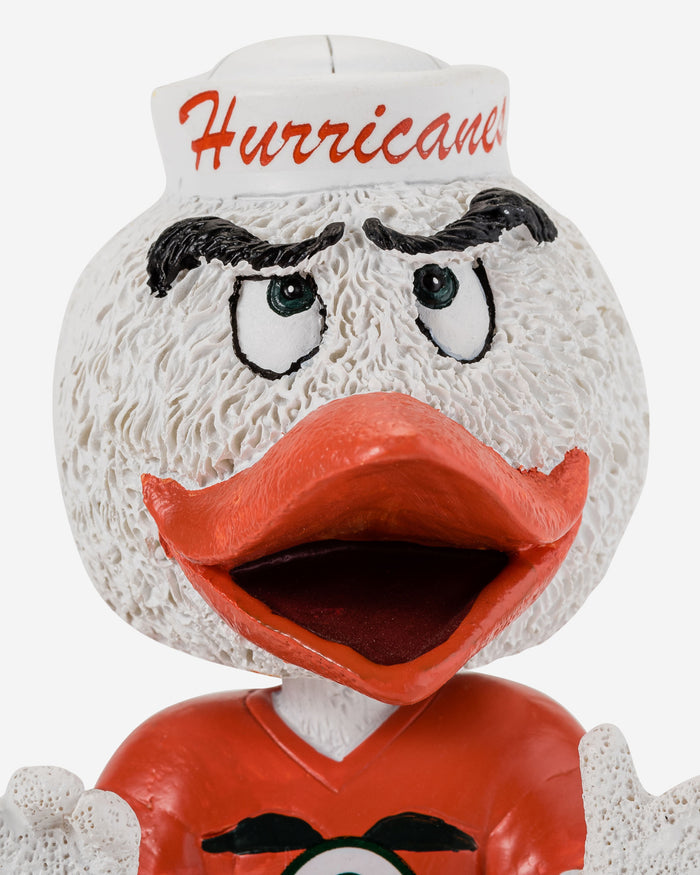 Sebastian Miami Hurricanes Thanksgiving Mascot Bobblehead FOCO - FOCO.com